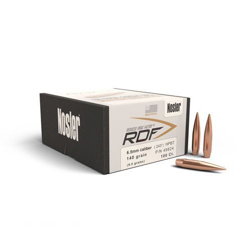 NOSLER Reloading Bullets HPBT  RDF 6.5mm 140 Grain 100rd for sale at KYGUNCO.