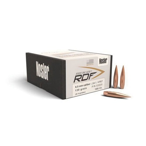 NOSLER Reloading Bullets RDF 6.5mm 130 Grain 500rd for sale at KYGUNCO.