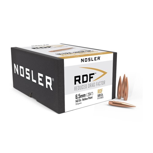 NOSLER Reloading Bullets RDF 6.5mm 140 Grain 500rd for sale at KYGUNCO.