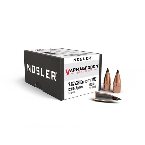 NOSLER Reloading Bullets Varmageddon 7.62X39 123 Grain 100rd for sale at KYGUNCO.