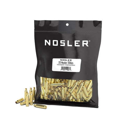 NOSLER Custom Brass 204 Ruger Bulk Bag 250rd for sale at KYGUNCO.