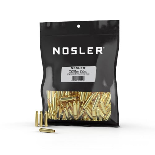 NOSLER Custom Brass 223 Remington Bulk Bag 250rd for sale at KYGUNCO.