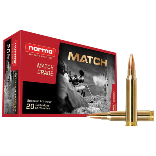 NORMA AMMO Precision Match Greade 223 Rem 69gr Hollow Point Ammunition | 20 Rounds for sale at KYGUNCO.