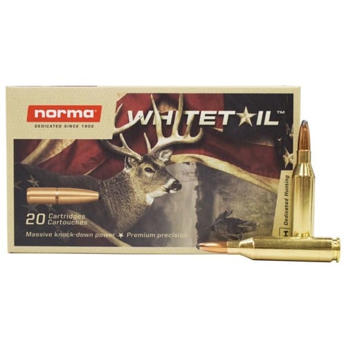 NORMA AMMO Whitetail 243 WIN 100gr Soft Point Ammunition | 20 Rounds for sale at KYGUNCO.