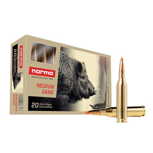NORMA AMMO Dedicated Hunting Tipstrike 243 Win 76 gr Polymer Tip Ammunition | 20 Rounds for sale at KYGUNCO.