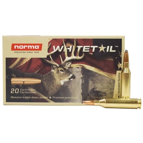 NORMA AMMO Whitetail 7mm Rem Mag 150Gr Pointed Soft Point Brass Rifle Ammunition | 20 Rounds for sale at KYGUNCO.