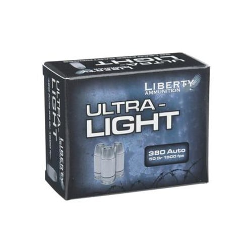 LIBERTY AMMUNITION Ultra-Light 380 ACP 50gr Copper Mono Frag HP Ammunition | 20 Rounds for sale at KYGUNCO.