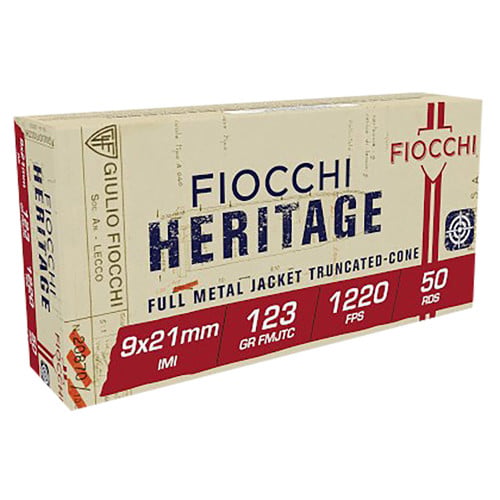 FIOCCHI 9x21mm IMI FMJTC 123Gr 50rd for sale at KYGUNCO.