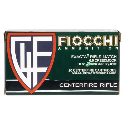 FIOCCHI Hyperformance Compete 6.5 Creedmoor 140 gr Sierra MatchKing BTHP Ammunition | 20 Rounds for sale at KYGUNCO.