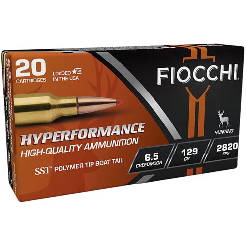 FIOCCHI Hyperformance 6.5 Creedmoor 129 gr Super Shock Tip Ammunition | 20 Rounds for sale at KYGUNCO.
