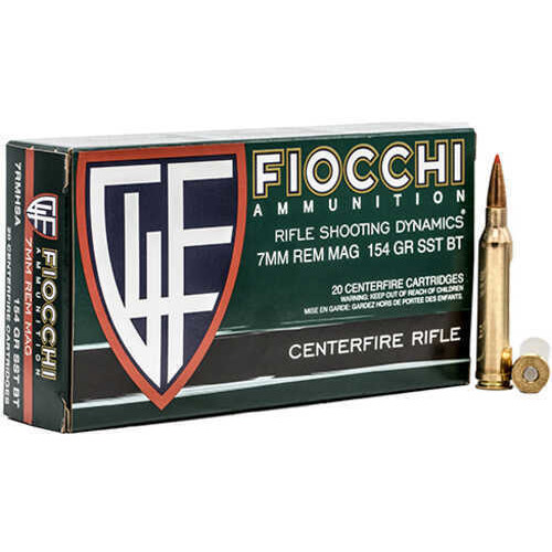 FIOCCHI 7mm Rem Mag SST 154gr Ammunition | 20 Rounds for sale at KYGUNCO.
