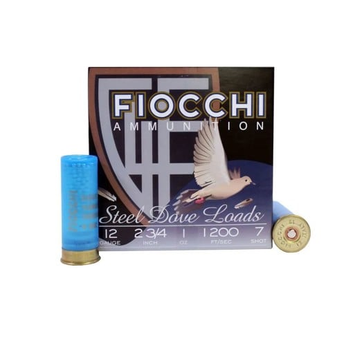 FIOCCHI 12Ga Dove & Quail Steel 2.75" 7 Shot 25rd for sale at KYGUNCO.