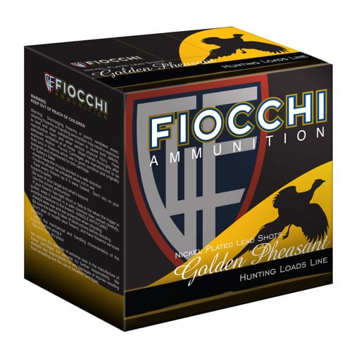 FIOCCHI 20Ga Golden Pheasant Nickel Plated 3" 4 Shot 25rd for sale at KYGUNCO.