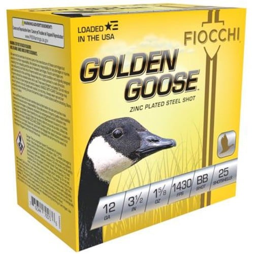 FIOCCHI Golden Goose 12 Gauge 3-1/2" 1430 FPS 25rd for sale at KYGUNCO.