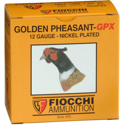 FIOCCHI 12Ga Golden Pheasant Nickel 2.75" 4 Shot 25rd for sale at KYGUNCO.