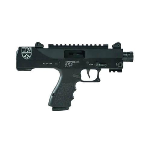 MASTERPIECE ARMS Defender 9mm 4.5" 17rd Pistol w/ Threaded Barrel & Faux Suppressor - Glock Mags for sale at KYGUNCO.