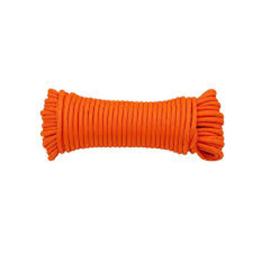 STEEL CORE 110 lb 5/32" x 50' Paracord Polyester Orange for sale at KYGUNCO.