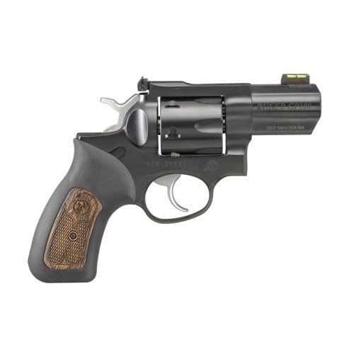 RUGER GP100 Carry 357 Mag / 38 Special 2.5" 6rd Revolver w/ HiViz Sights | Blued for sale at KYGUNCO.