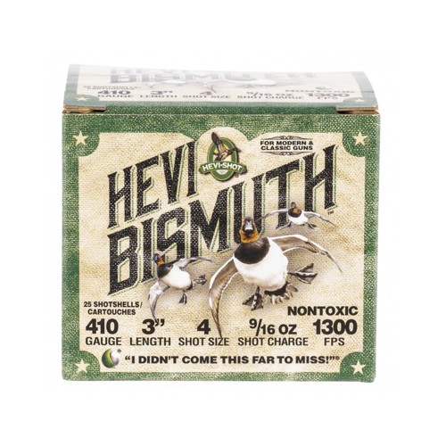 HEVI-SHOT 410GA Hevi Bismuth 3" 9/16oz #4 25rd for sale at KYGUNCO.