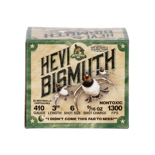 HEVI-SHOT 410GA Hevi Bismuth 3" 9/16oz #6 25rd for sale at KYGUNCO.