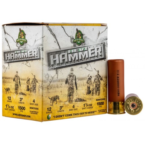 HEVI-SHOT 12Ga Hevi Hammer 3" 1-1/4oz #4 25rd for sale at KYGUNCO.