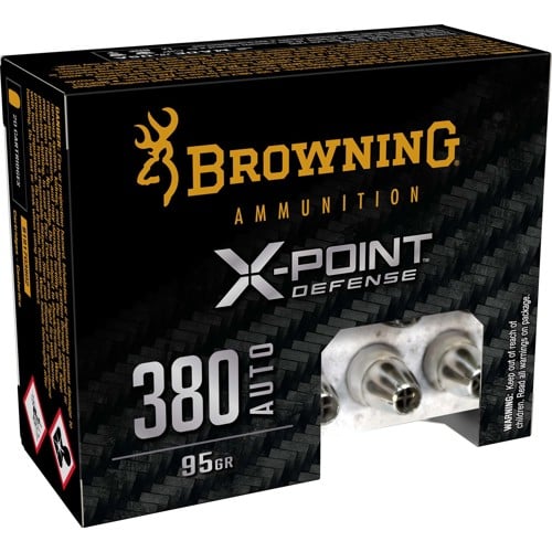 BROWNING AMMO 380 ACP X-Point Defense 95Gr 20rd for sale at KYGUNCO.