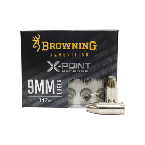 BROWNING AMMO 9mm X-Point Defense 147Gr 20rd for sale at KYGUNCO.