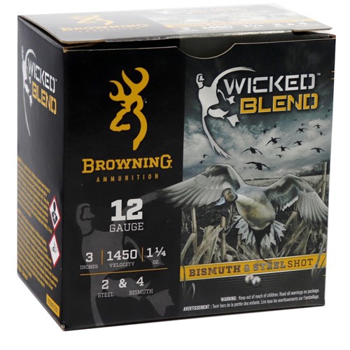 BROWNING AMMO 12Ga 3" 2+4 Wicked Blend 1-1/4 oz 25rd for sale at KYGUNCO.