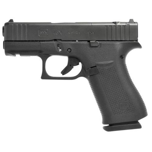 GLOCK G43X MOS 9mm 3.41" 10rd Optic Ready Pistol - Black Nitride for sale at KYGUNCO.