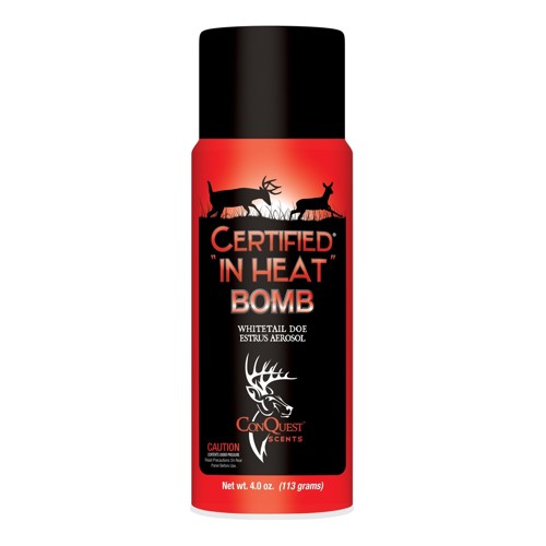 CONQUEST SCENTS Certified in Heat Bomb Whitetail Doe Estrus 4 oz for sale at KYGUNCO.