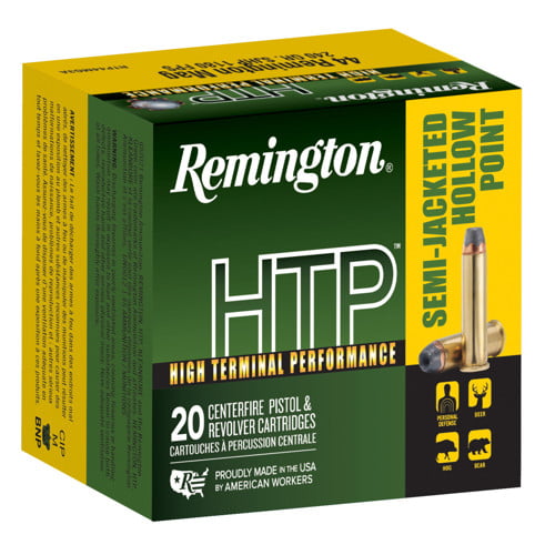 REMINGTON HTP 44 Rem Mag 240gr SJHP Ammunition | 20 Rounds for sale at KYGUNCO.
