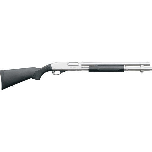 REMINGTON 870 Marine 12 Gauge 3" 18.5" 6rd Pump Shotgun - Nickel | Black Synthetic for sale at KYGUNCO.