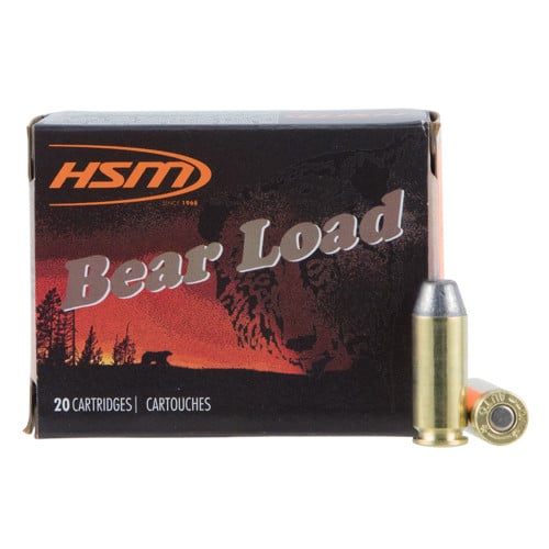 HSM AMMO Bear Load 10mm 200gr Round Nose Flat Point Ammunition | 20 Rounds for sale at KYGUNCO.