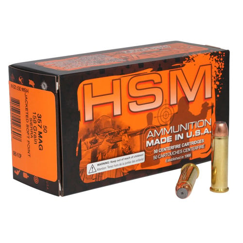 HSM AMMO 357 Mag 158Gr JSP 50rd for sale at KYGUNCO.