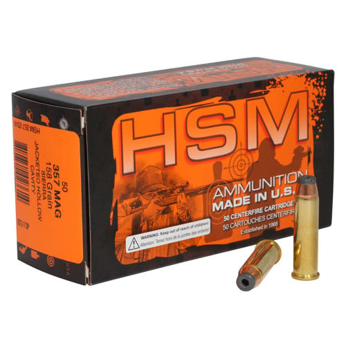 HSM AMMO 357 Mag 158Gr JHC 50rd for sale at KYGUNCO.