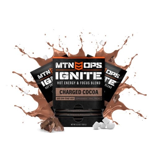 MTN OPS Hot Ignite - Charged Cocoa Trail Pack (20 Pack) for sale at KYGUNCO.