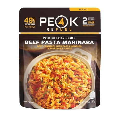 PEAK REFUEL Beef Pasta Marinara for sale at KYGUNCO.