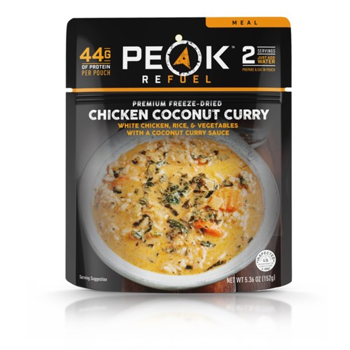 Peak Refuel Cheesy Chicken & Broccoli Freeze-Dried Meal | 2 Servings | High Protein Backpacking & Camping Food