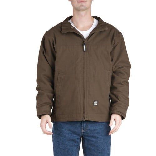 BERNE WORKWEAR Flagstone Flannel Lined Duck Jacket Bark for sale at KYGUNCO.