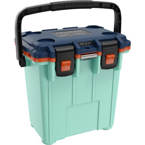 PELICAN Elite Cooler 20Qt SeaFoam / Blue / Orange for sale at KYGUNCO.