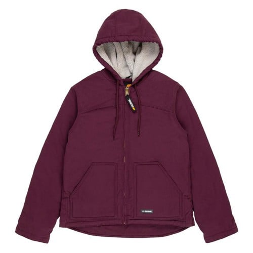 BERNE WORKWEAR Ladies Softstone Hooded Coat Plum for sale at KYGUNCO.