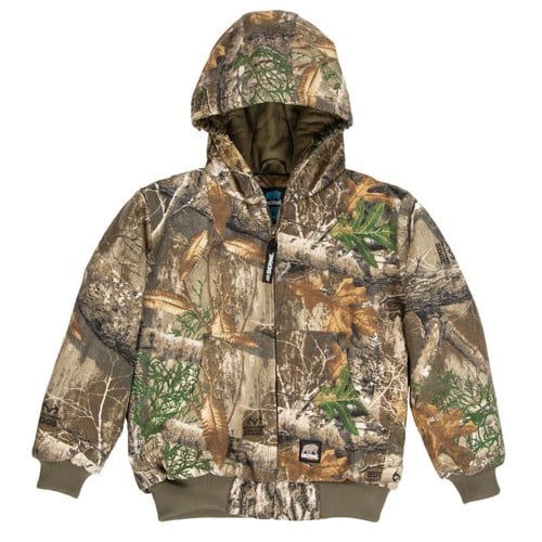 BERNE WORKWEAR Youth Softstone Hooded Jacket Realtree Edge for sale at KYGUNCO.