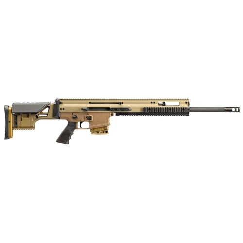 FN AMERICA Scar 20S 7.62x51 NATO 20" 10rd Semi-Auto Rifle w/ NRCH - FDE / Black for sale at KYGUNCO.