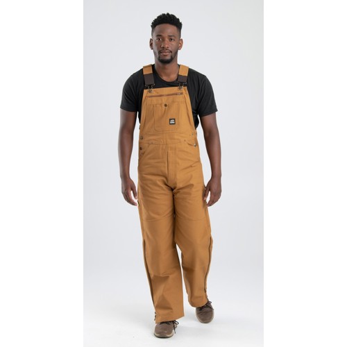 BERNE WORKWEAR Heritage Unlined Duck Bib Overall Brown Duck Plus for sale at KYGUNCO.