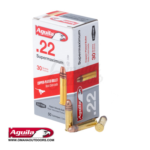 AGUILA AMMO 22 LR 30Gr Super Max SP 50rd for sale at KYGUNCO.
