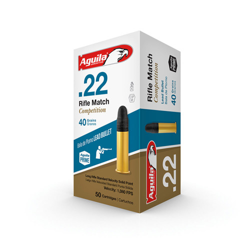 AGUILA AMMO 22 LR Match Rifle 40Gr 50rd for sale at KYGUNCO.