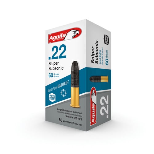 AGUILA AMMO 22 LR Sniper Sub 60Gr 50rd for sale at KYGUNCO.