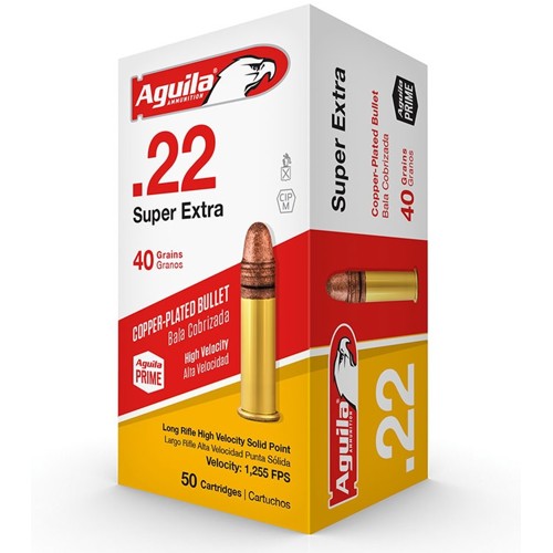 AGUILA 22 LR 40gr High Velocity Soft Point Ammunition | 50 Rounds for sale at KYGUNCO.