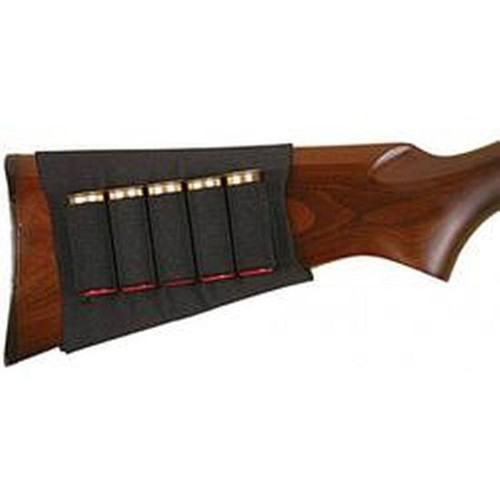 ALLEN Shotgun Buttstock Five Shell Carrier - Black for sale at KYGUNCO.