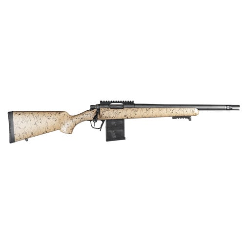 CHRISTENSEN ARMS Ridgeline Scout 300 AAC Blackout 16" 10rd Bolt Rifle w/ Carbon Fibe - Black / Brown for sale at KYGUNCO.